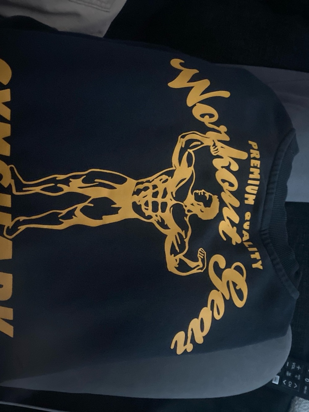 gym shark graphic crew neck